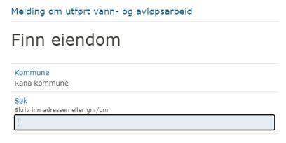 Bilde som viser hvor du skal søke opp adressen måleren er montert i. - Klikk for stort bilde