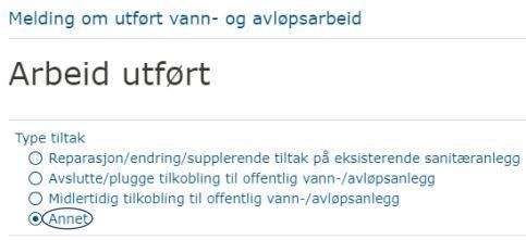 Bilde som viser hvilket tiltak du skal velge. - Klikk for stort bilde
